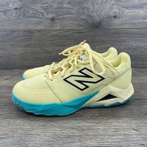 New Balance Coco Gauff CG1 Tennis Shoes Yellow Turquoise WCHCODI2 Womens 7.5